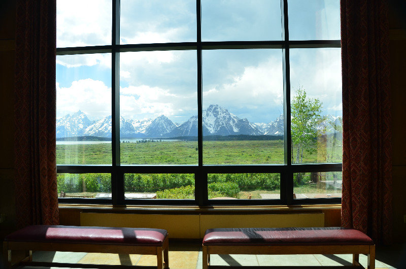 The View from Jackson Lodge Lounge - Grand Teton