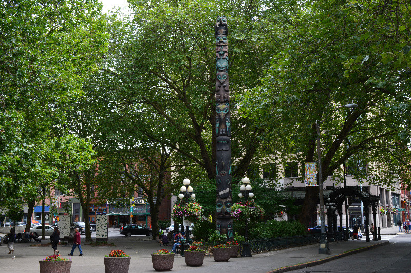 Pioneer square with Totem Pole