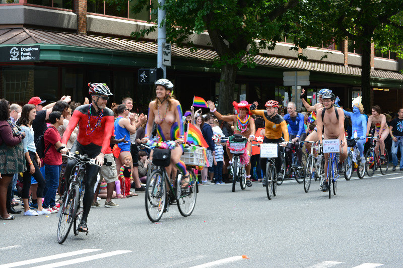 Pride bike rides - ouch!