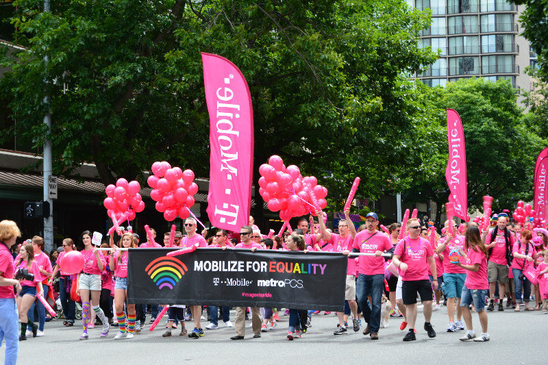 T Mobile Pride section