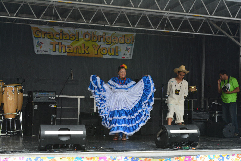 Latino festival dancers