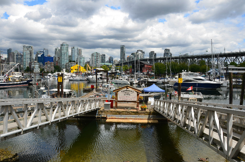 The view from Granville Island
