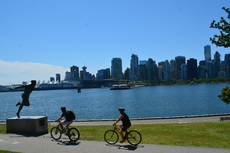 The view from Stanley Park to Vancouver City