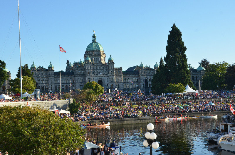 BC Day - the crowds celebrate, Victoria