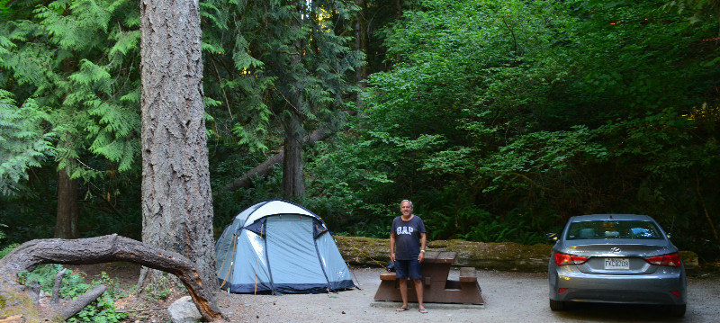 Our Campsite - Goldstream Provincial Park