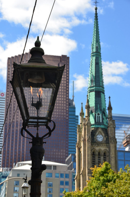 The old & the new - Gas lamps in Toronto