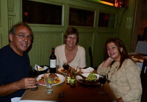Dinner with Joan at the Louisiana Restuarant