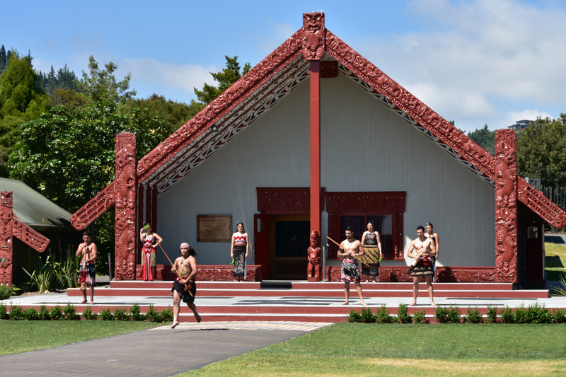  Maori Welcome show at Te Puia - Rotorua