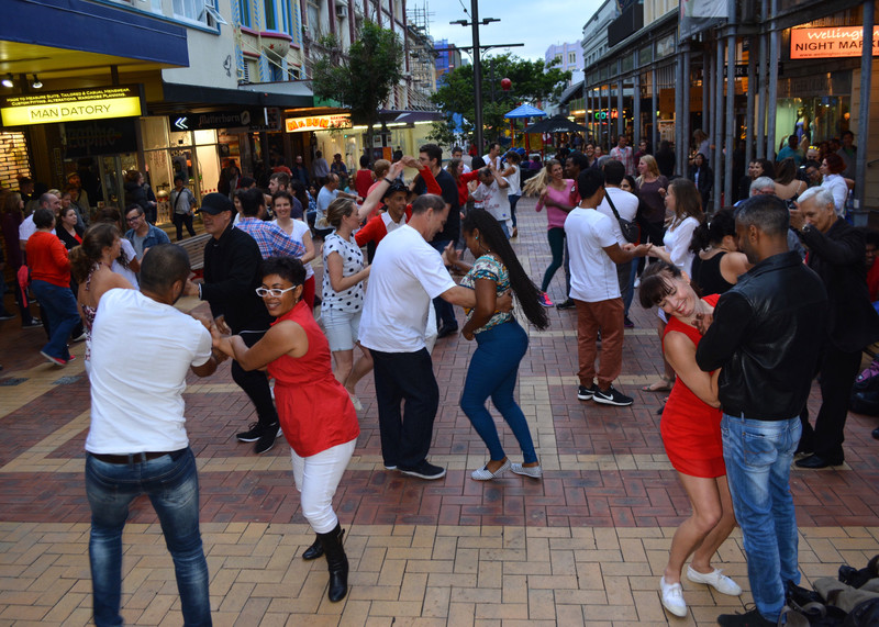 Friday night Salsa - Cuba St, Wellington