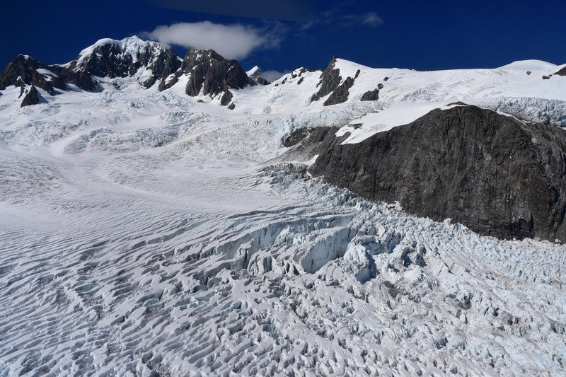 Franz Joseph Glacier - aerial view