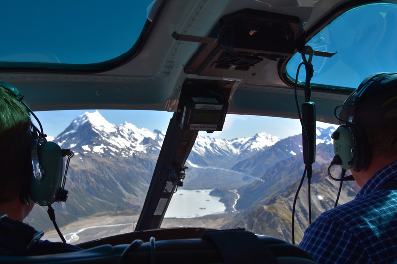 Heliflight with Mount Cook in view