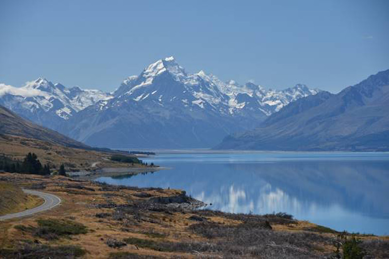 Mount Cook reflected in Lake Pukaki