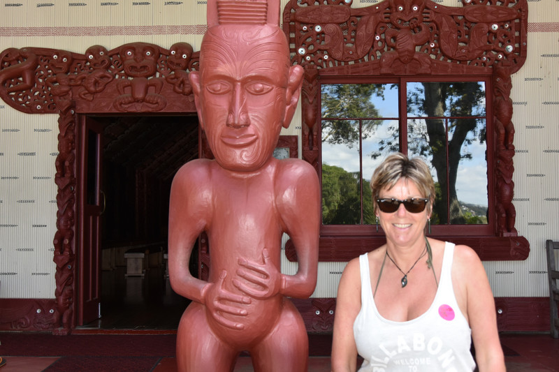 Outside the ceremonial hall - Waitangi