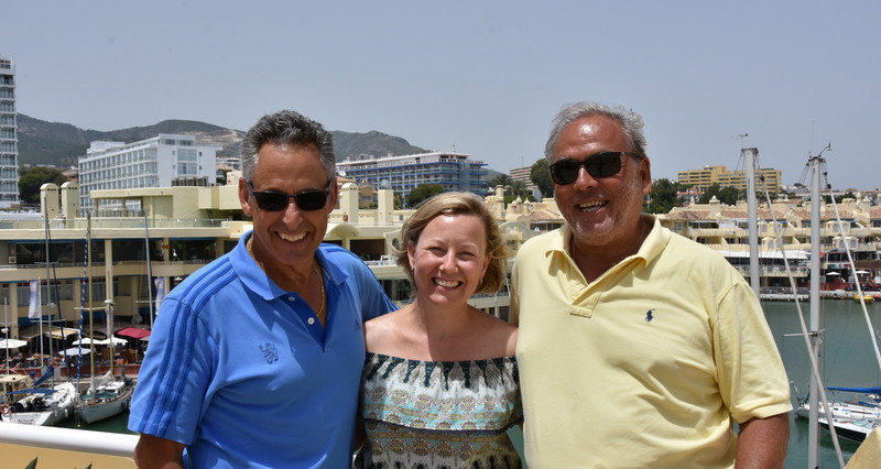 With our London neighbours Terri & Kevin in their new home in Benalmadena, Andalucia