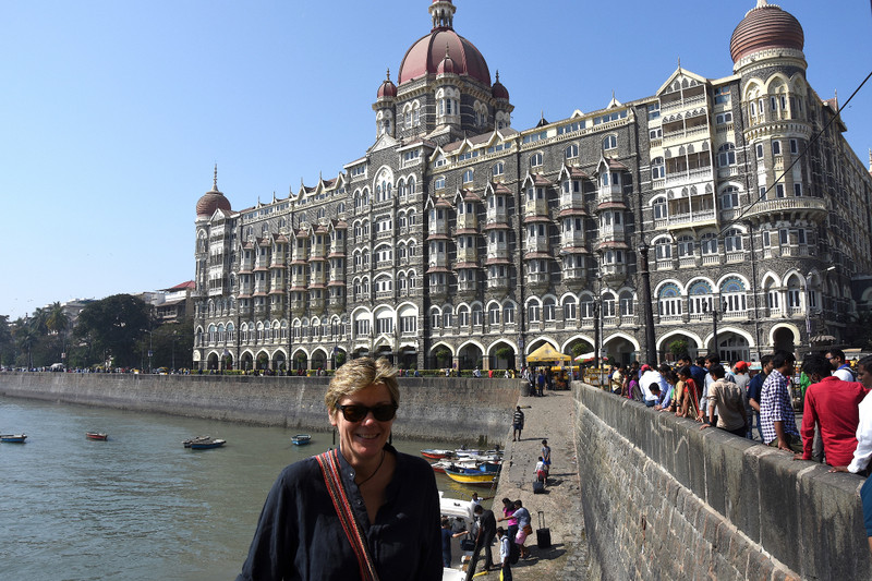 The harbour by The Gateway of India, with The Taj Hotel in the background, Mumbai