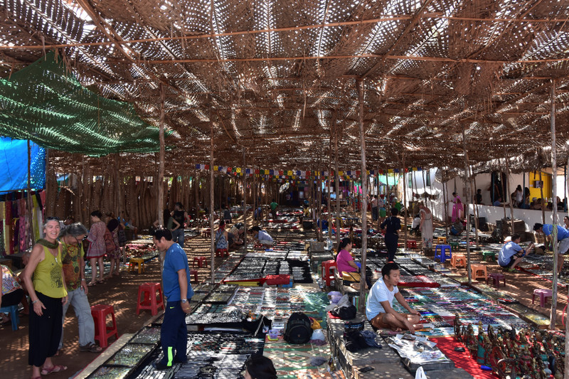 Tibetan Market Place part of the big Wednesday market scene) - Anjuna, Goa