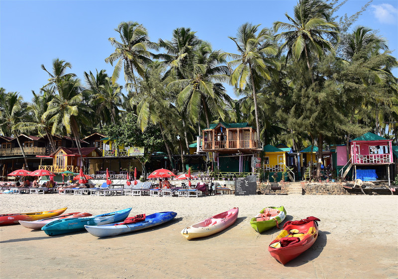 Colourful Palolem Beach, Goa