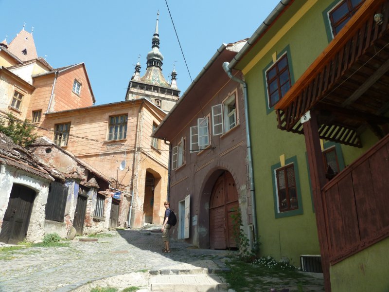 On the way to Sighisoara old town