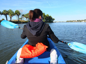 Tandem kayaking 