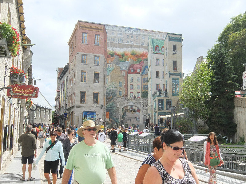 Quebec has lots of art, such as murals