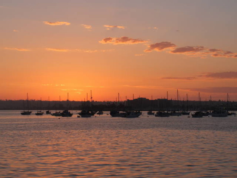 San Diego - Sunset over the Harbour