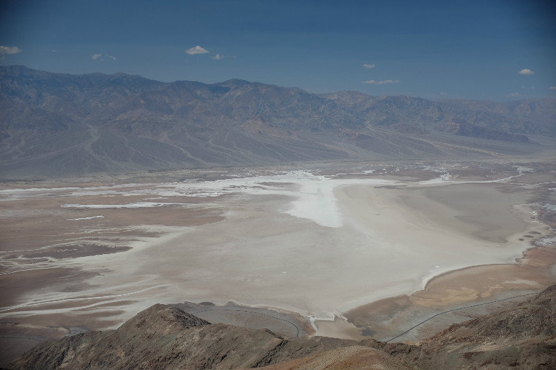 Salt flats in Death Valley