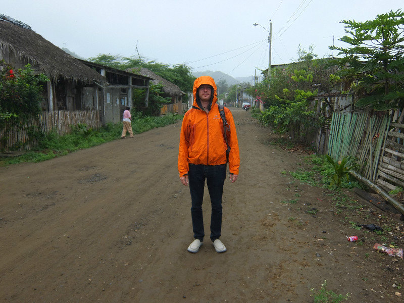 going to school in rain - we actually surfed on that day!