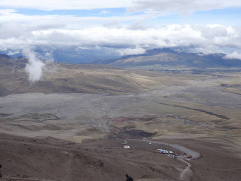 Cotopaxi - The parking lot from above
