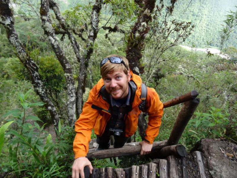 Machu Picchu - climbing down