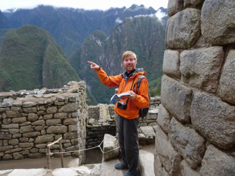 Machu Picchu - "and there we have the temple of the sun!"