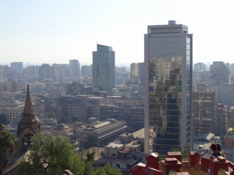 Santiago - the view from Santa Lucia hill