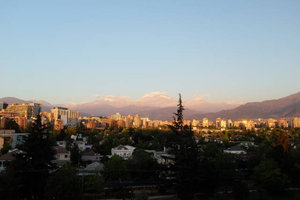 Santiago - the view from our balcony