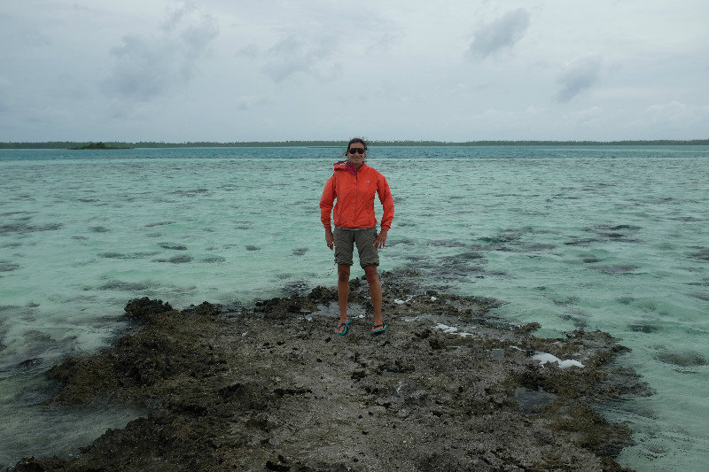 standing in the middle of Mataiva lagoon