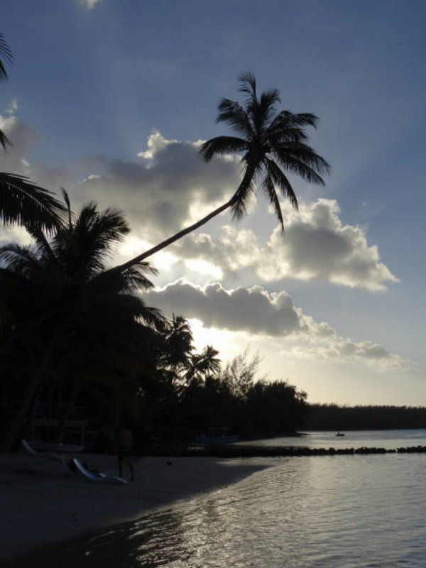 Moorea - last sunset in French Polynesia
