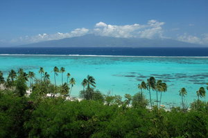 Moorea - view of Tahiti