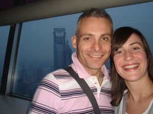 Kaz and Mikey in TV tower