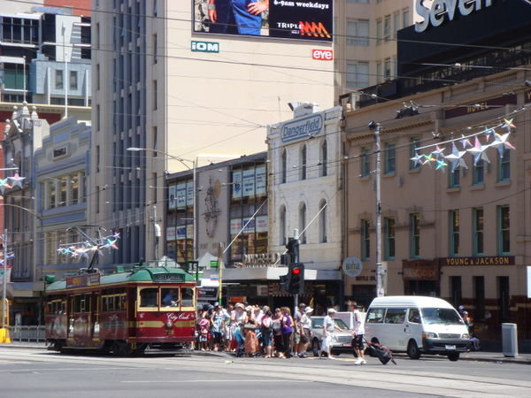 city tram in Melbourne