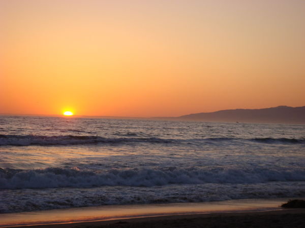 a perfect Californian sunset