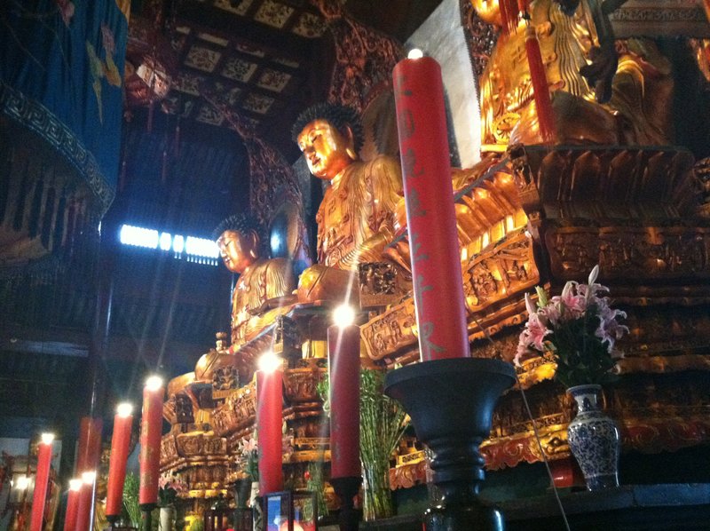 Big Buddahs at the Jade Buddah Temple