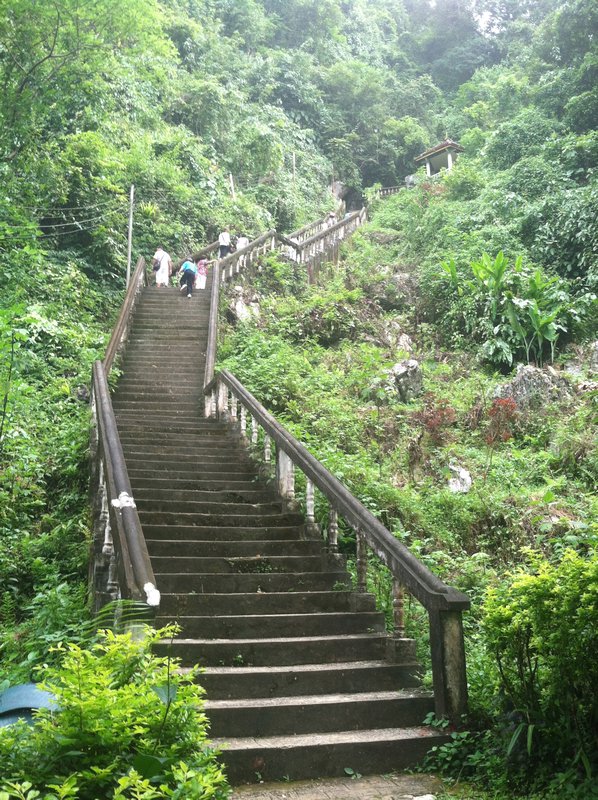 Stairs to the cave 