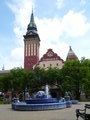 Town hall and fountain