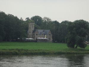 Castle across the Elbe River