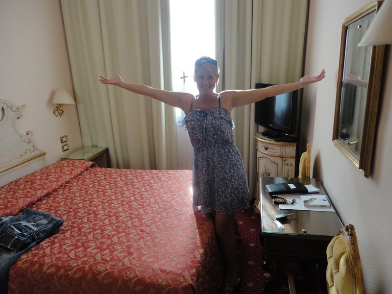 Quite possibly the smallest hotel room ever!