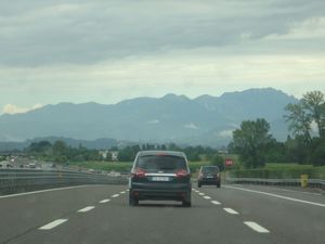 Southern Alps on the way to Verona