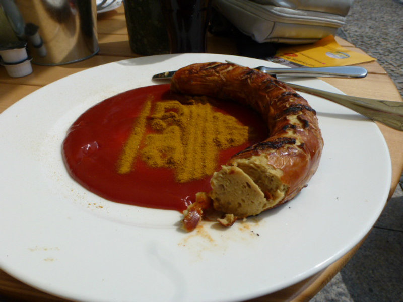 A Berlin favorite,,,currywurst