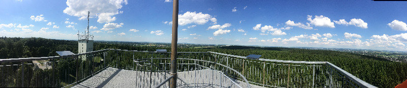 Panaramic view from top of tower