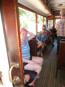 Train ride in Kirnitzschtalbahn Valley