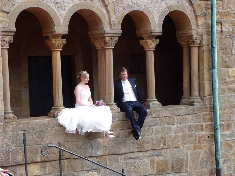 Wedding couple at Wartburg Castle