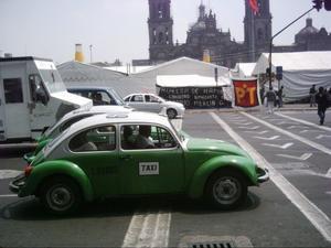 Taxi in the Zocalo