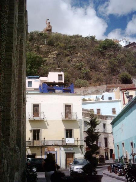 View up to El Pipila